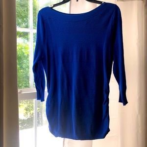 Women’s XL blue, 3/4 sleeve length sweater.